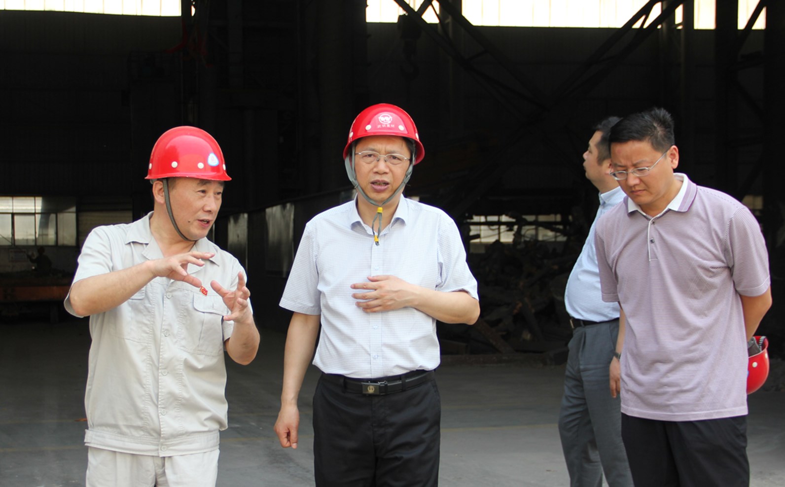 副市长刘恒友到公司调研汽车用弹簧扁钢